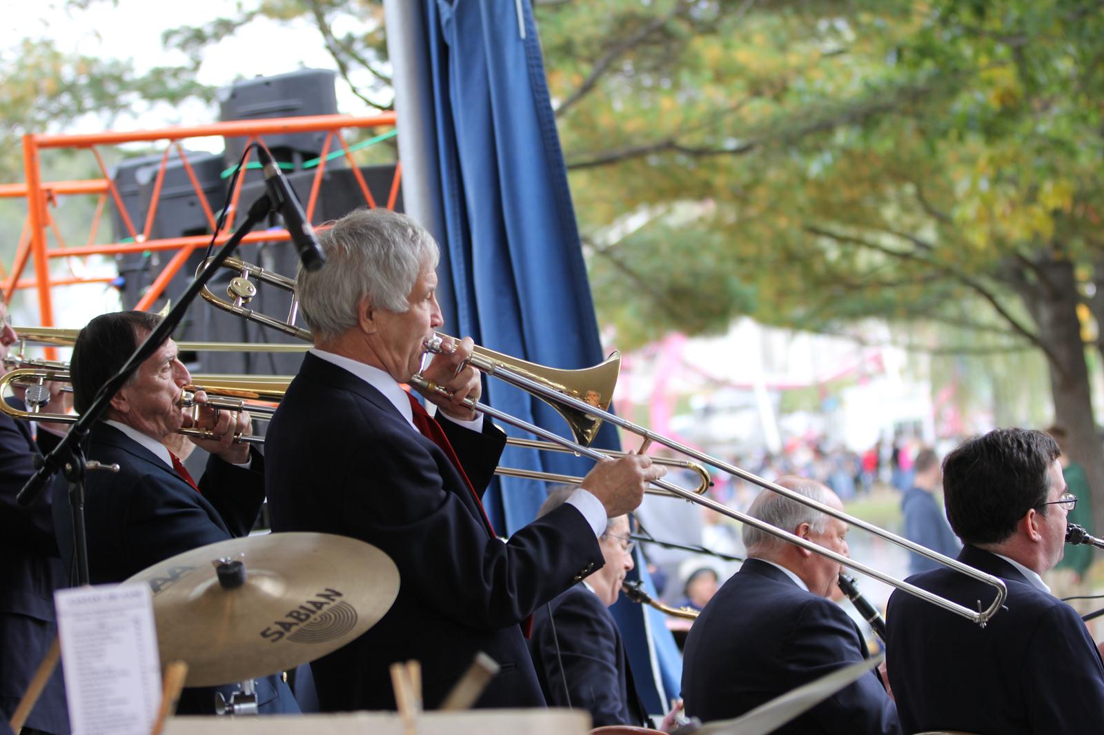 The Trombone Section Playing a Soli. Bob Trudeau and Dick Auger in the Foreground