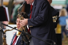 John Clark blowing an Alto solo.
