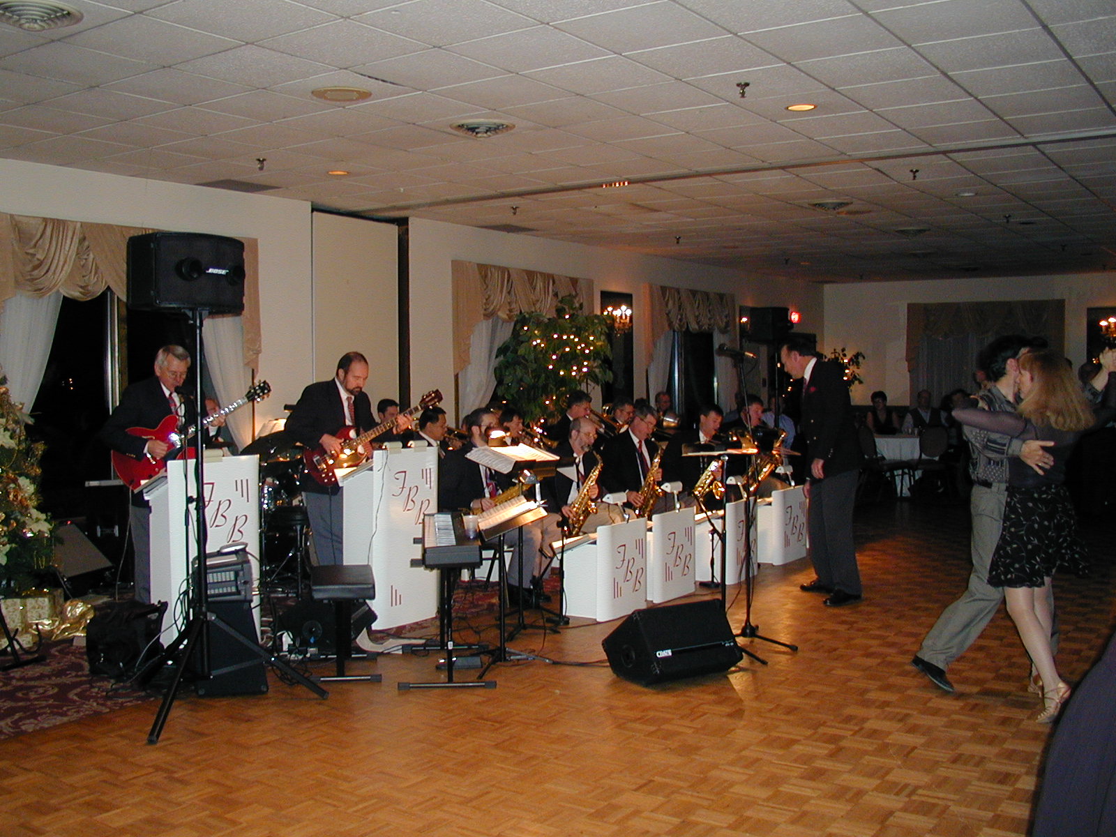 Dancing to the Fantasy Big Band at the Indian Meadows Ballroom.