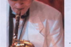 Ryan Brooks on Baritone Sax at Moseley's on the Charles