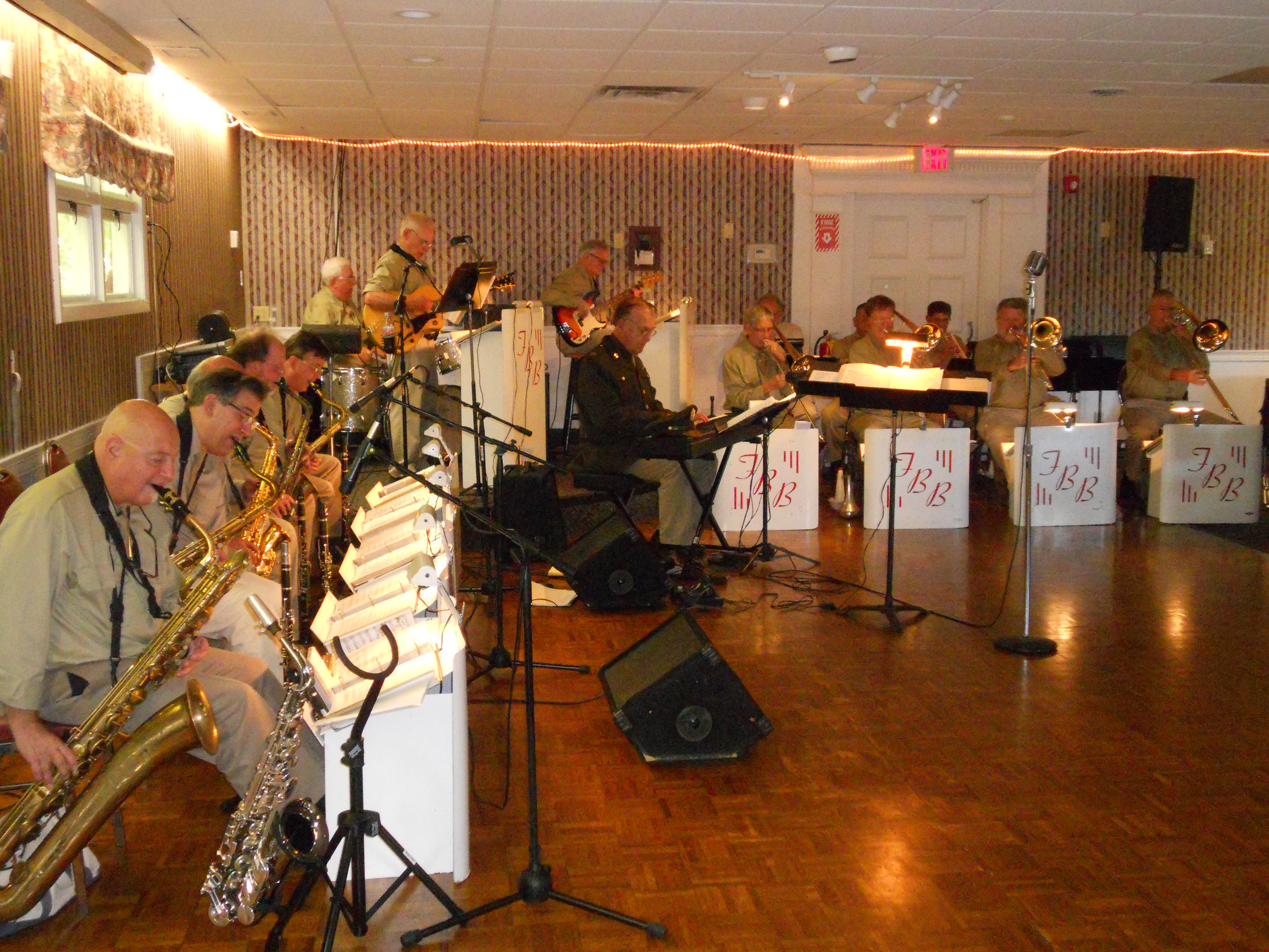 A View of the Band From the Reed Section at the Dedham American Legion Event