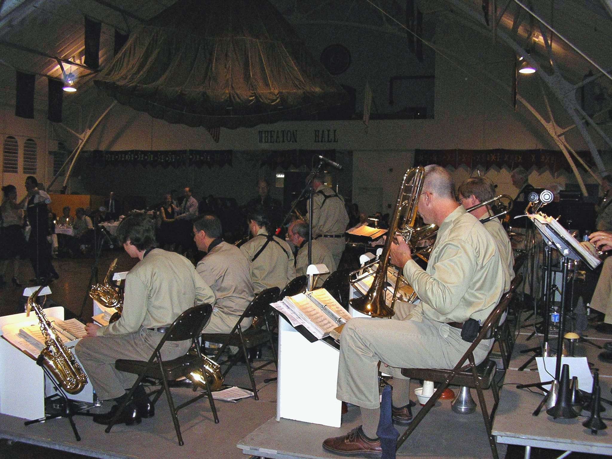 The AAFB on the Bandstand in the Armory